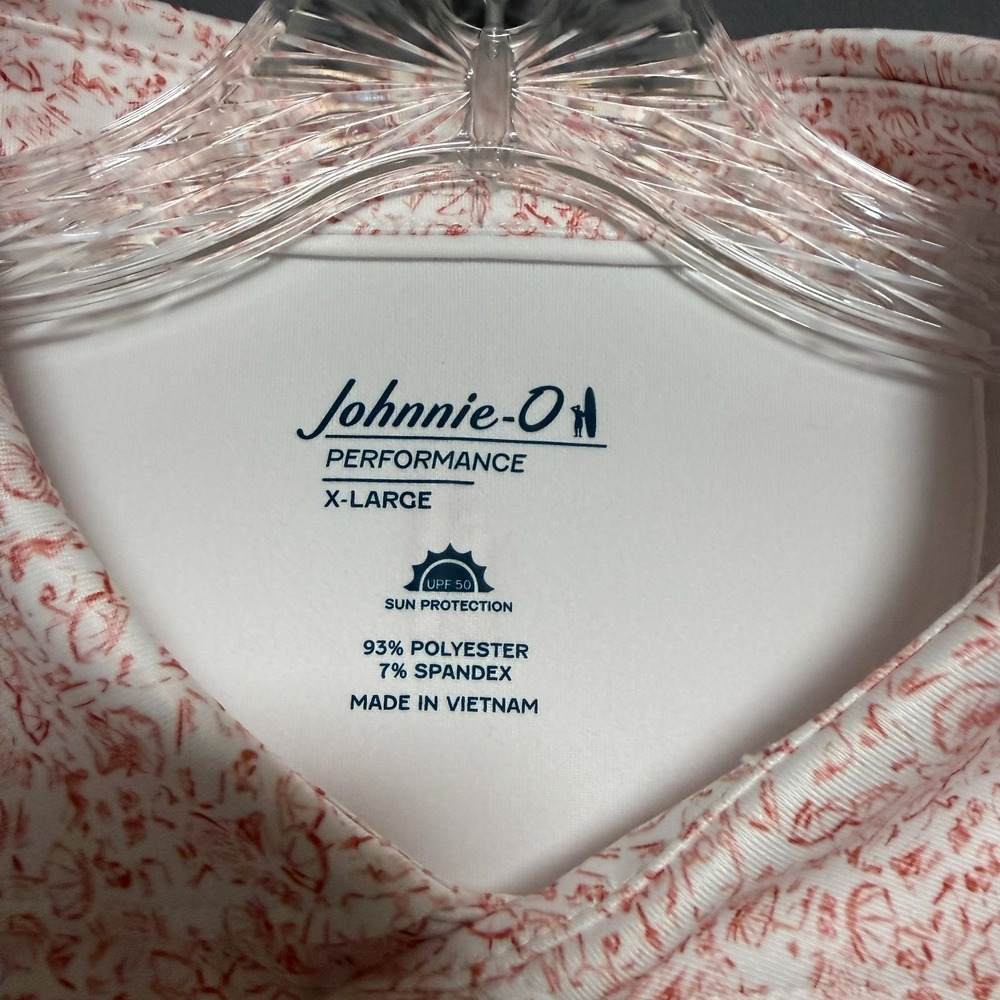 Johnnie-O Polo Shirt Men XL Performance Golf Preppy Resort Coastal Country Club - Picture 2 of 12